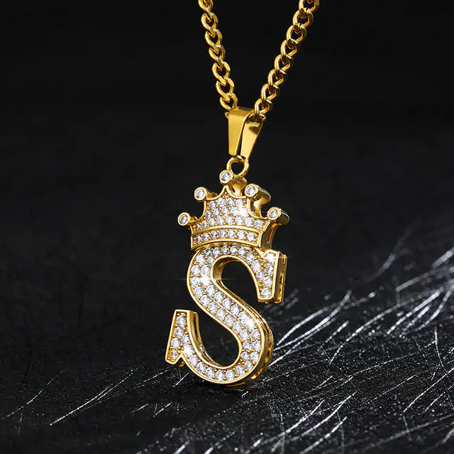 Zircon Alphabet Necklace